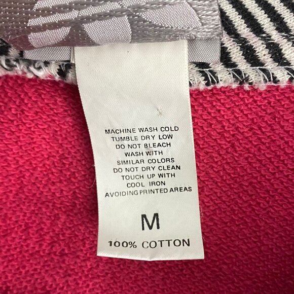 Vintage Adidas Sports Sweatshirt Blue/Pink Women's Medium Quarter-Zip Pullover - Picture 10 of 13